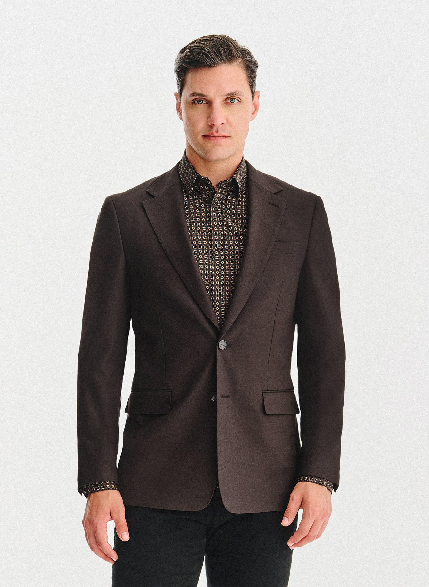 Brązowa marynarka męska - Pako Lorente