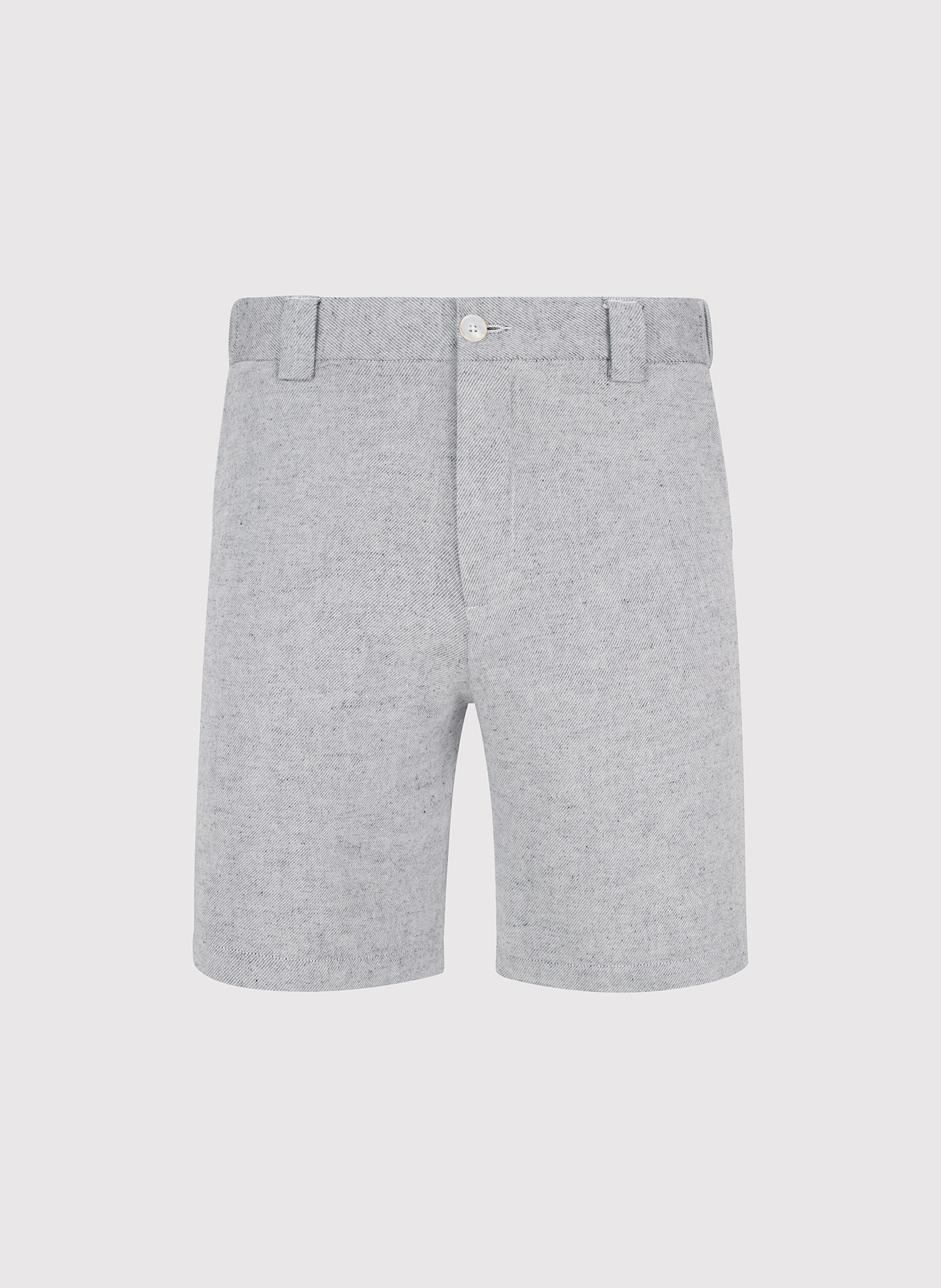 PAKO LORENTE - Szare szorty męskie z lnem - Pako Lorente