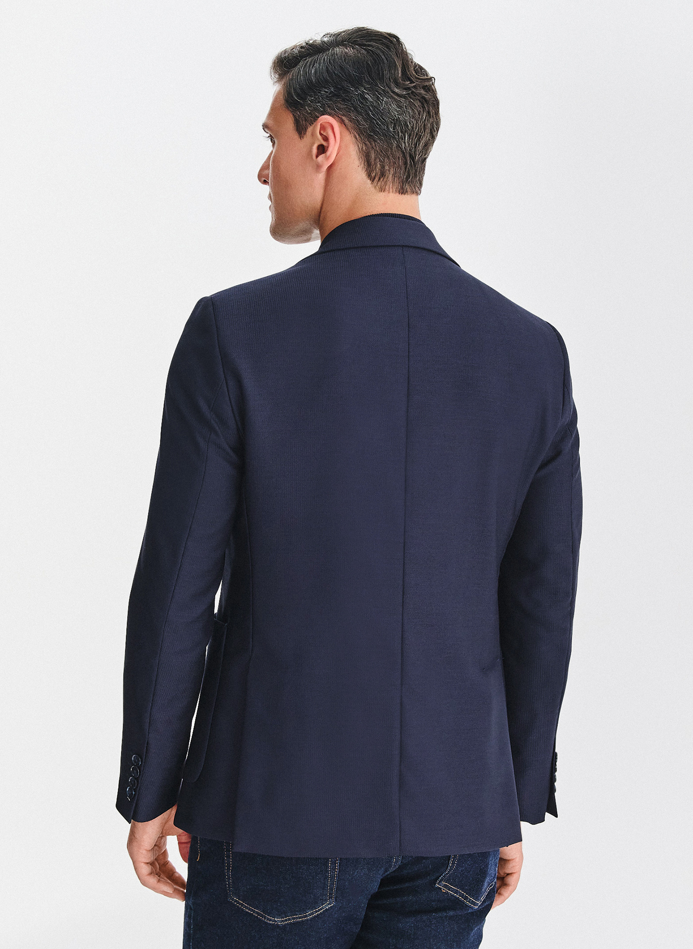 PAKO LORENTE - Granatowa marynarka jednorzędowa - Pako Lorente