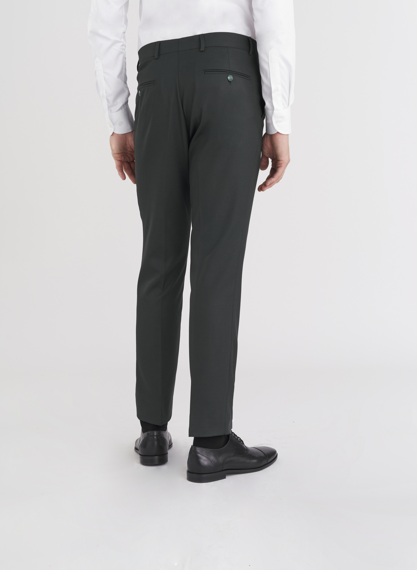 Zielone eleganckie spodnie męskie - Pako Lorente