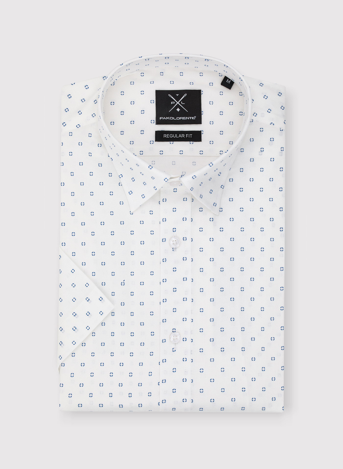 PAKO LORENTE - Koszula męska w niebieski mikrowzór - Pako Lorente