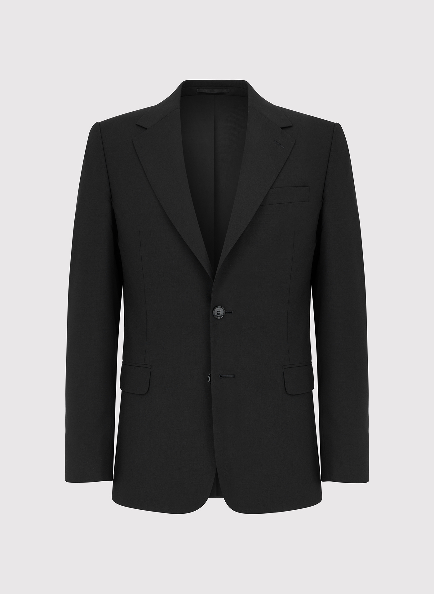 PAKO LORENTE - Wełniany czarny garnitur męski - Pako Lorente