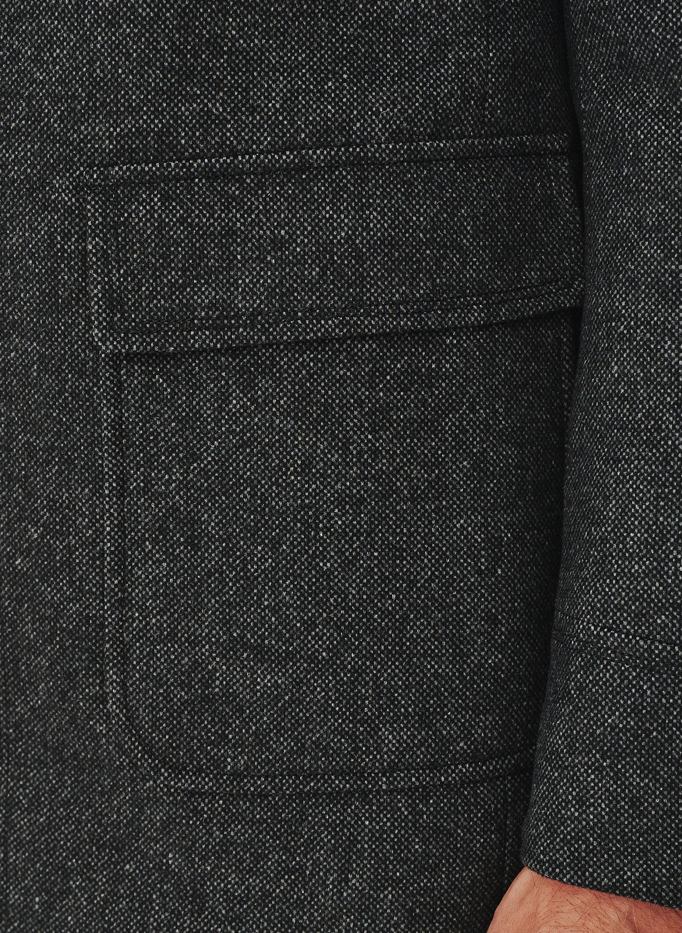 Szary płaszcz męski zapinany na guziki - Pako Lorente