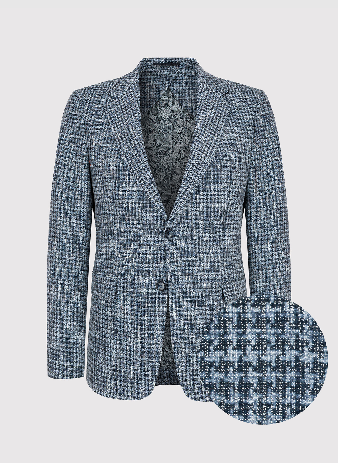 Casualowa marynarka męska w kratkę - Pako Lorente