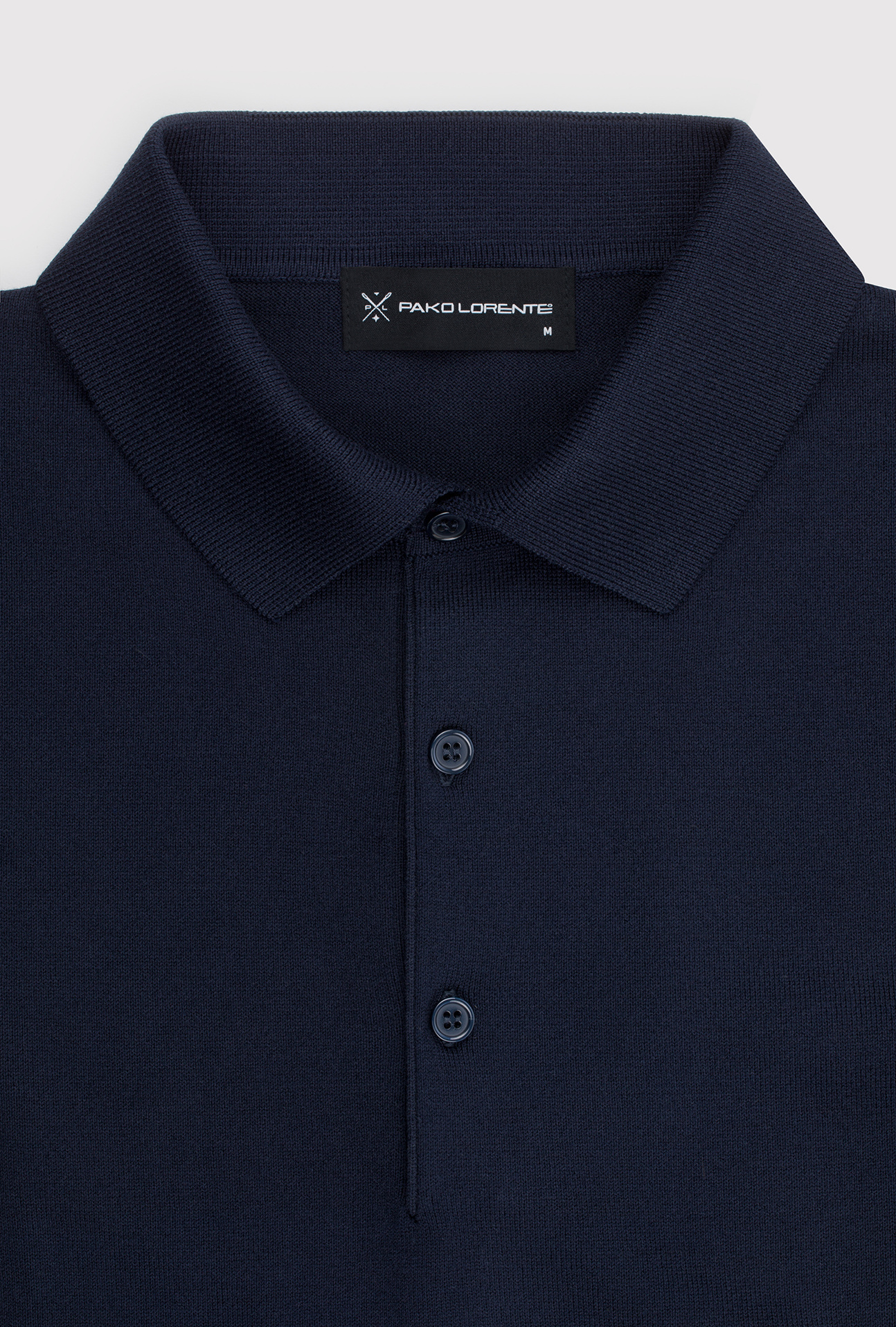 Sweter polo w kolorze granatowym - Pako Lorente