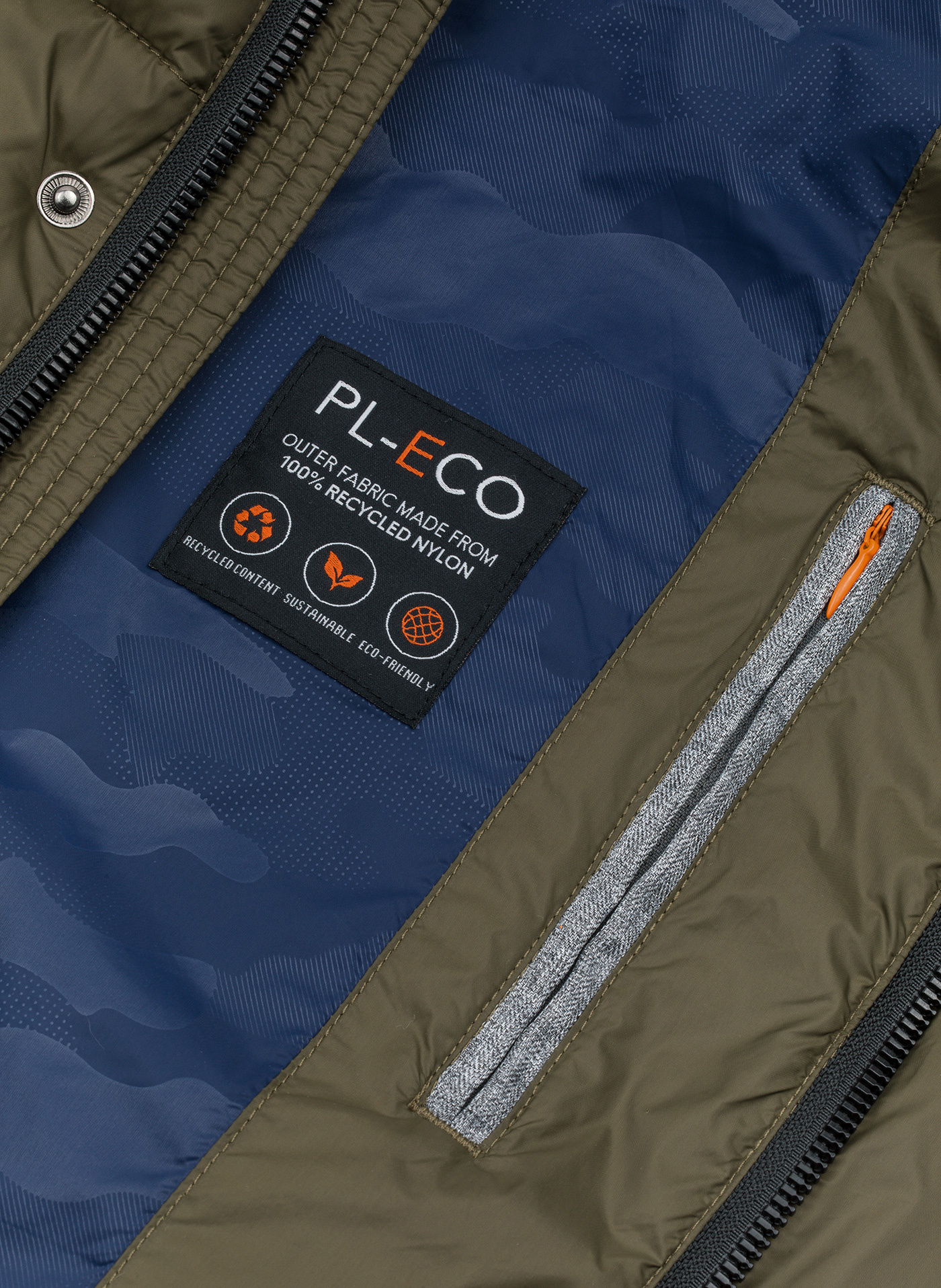 Kurtka w kolorze zielonym z odpinanym kapturem - Pako Lorente