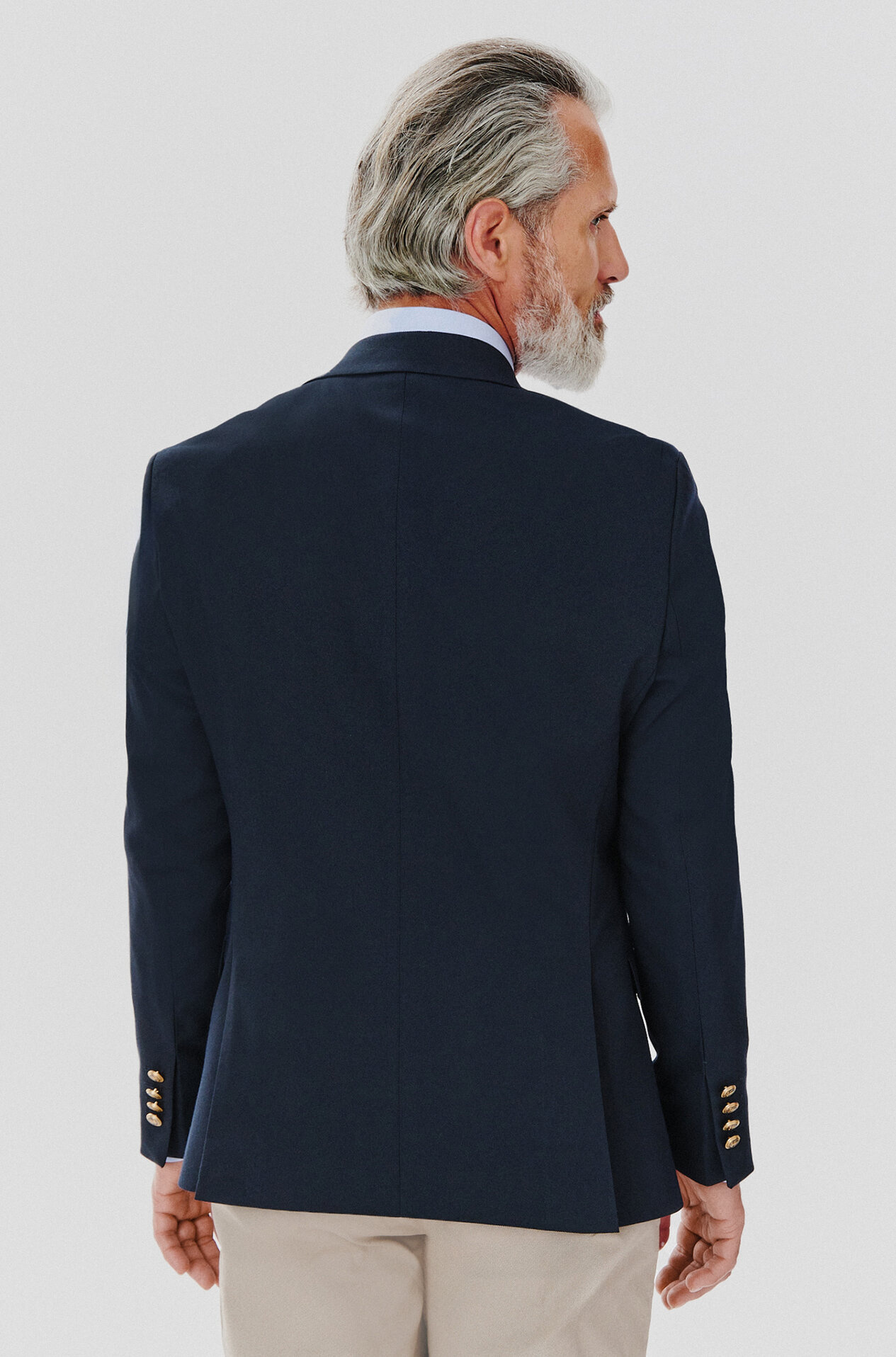 Granatowa casualowa marynarka męska - Pako Lorente