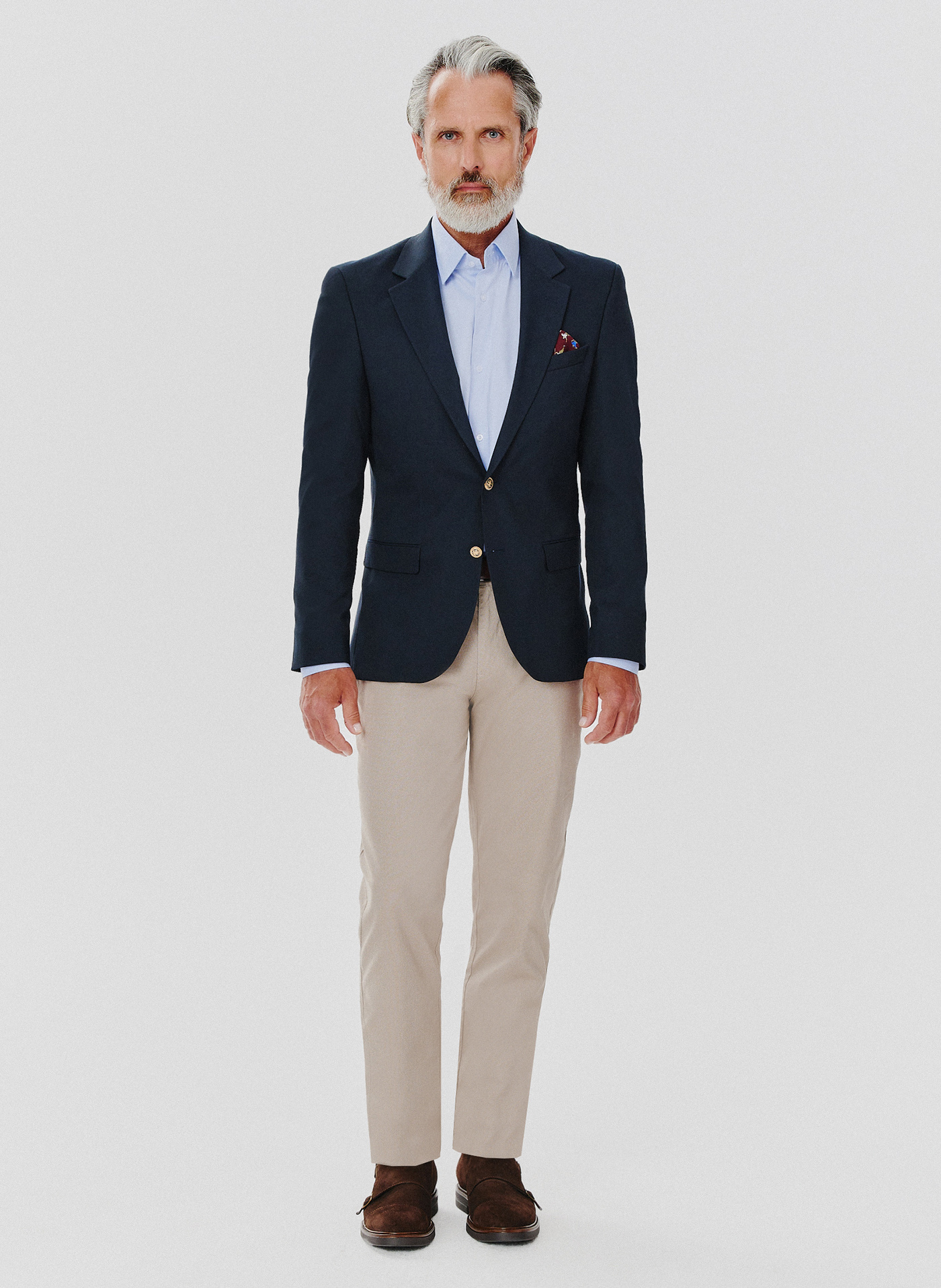 Granatowa casualowa marynarka męska - Pako Lorente