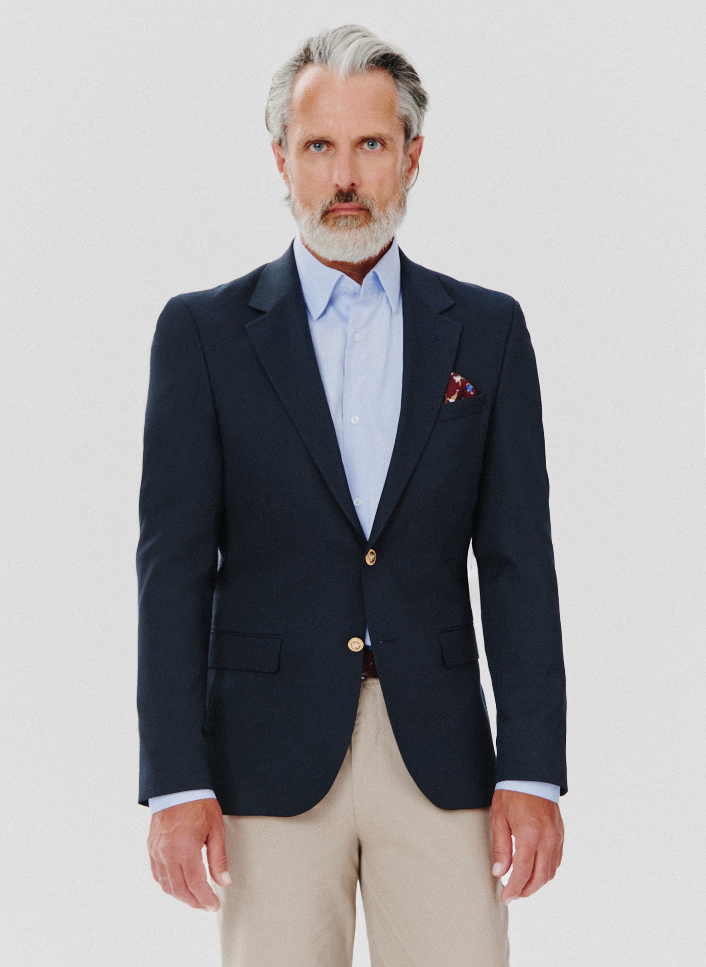 Granatowa casualowa marynarka męska - Pako Lorente