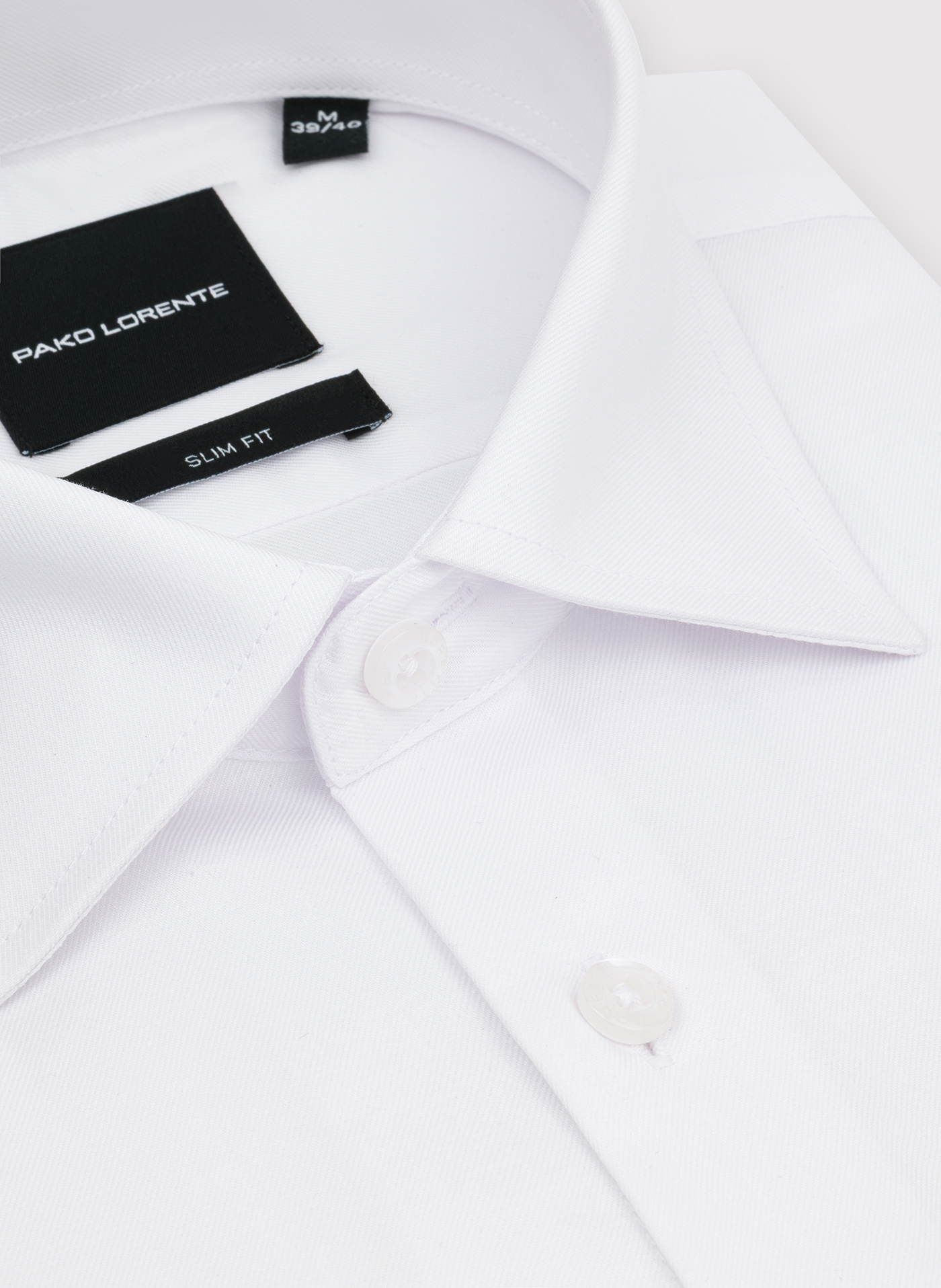 PAKO LORENTE - Biała koszula męska - Pako Lorente