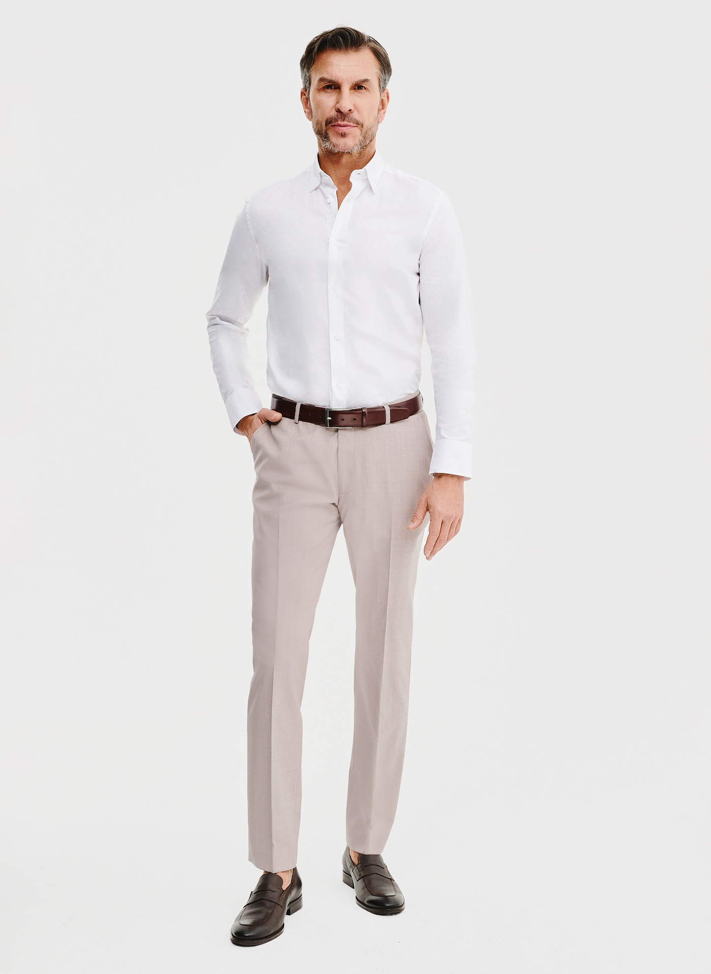 Spodnie garniturowe w kolorze różowym - Pako Lorente