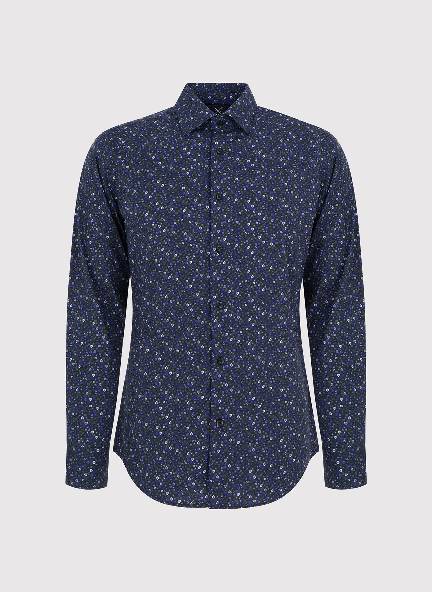 Męska koszula w kwiatowy mikrowzór - Pako Lorente