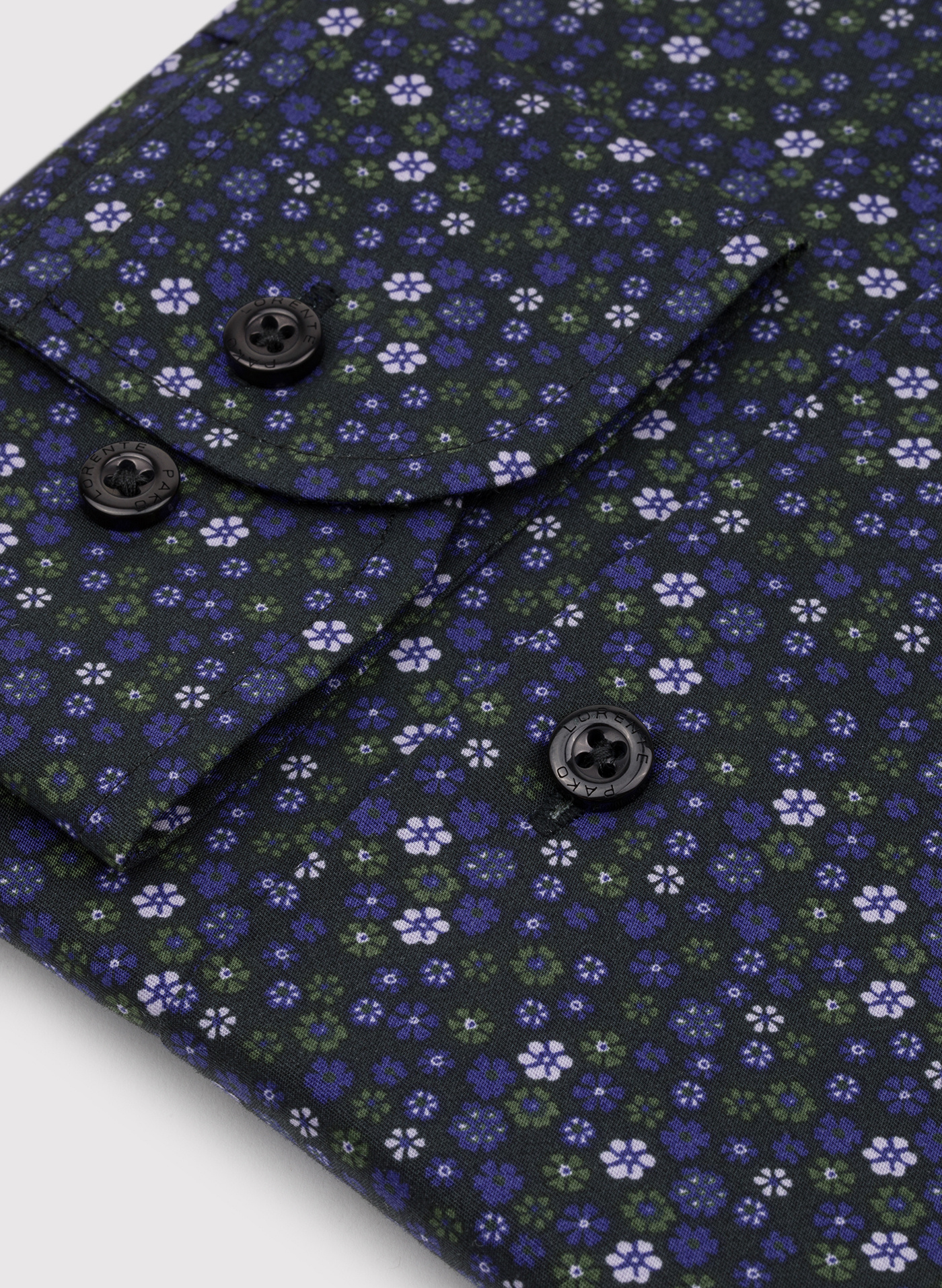 Męska koszula w kwiatowy mikrowzór - Pako Lorente