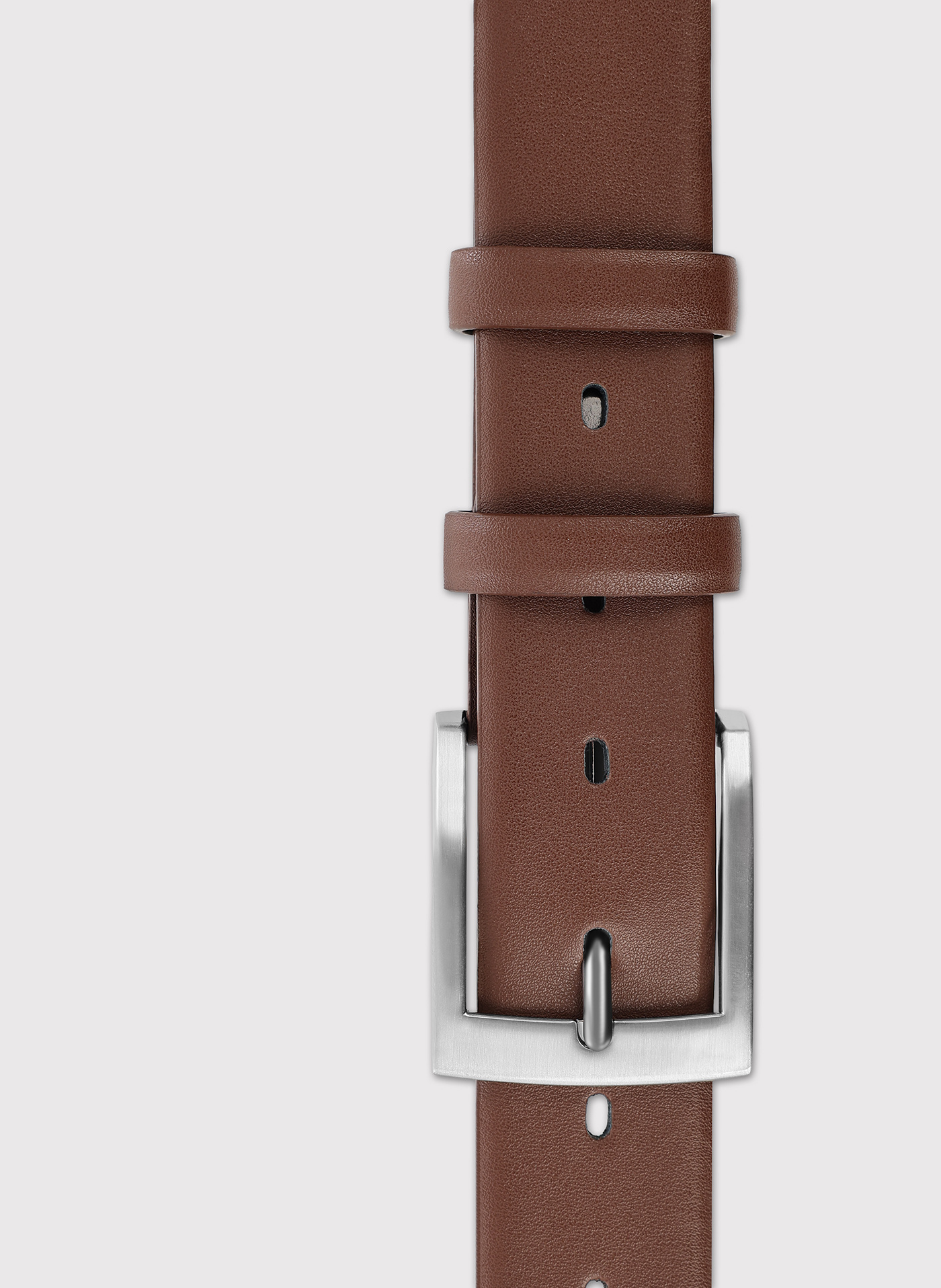 PAKO LORENTE - Brązowy skórzany pasek męski - Pako Lorente