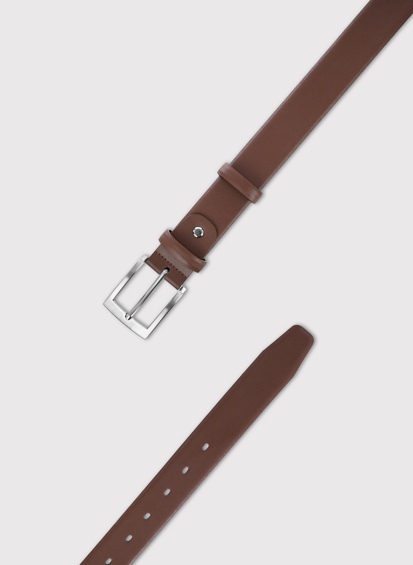 PAKO LORENTE - Brązowy skórzany pasek męski - Pako Lorente