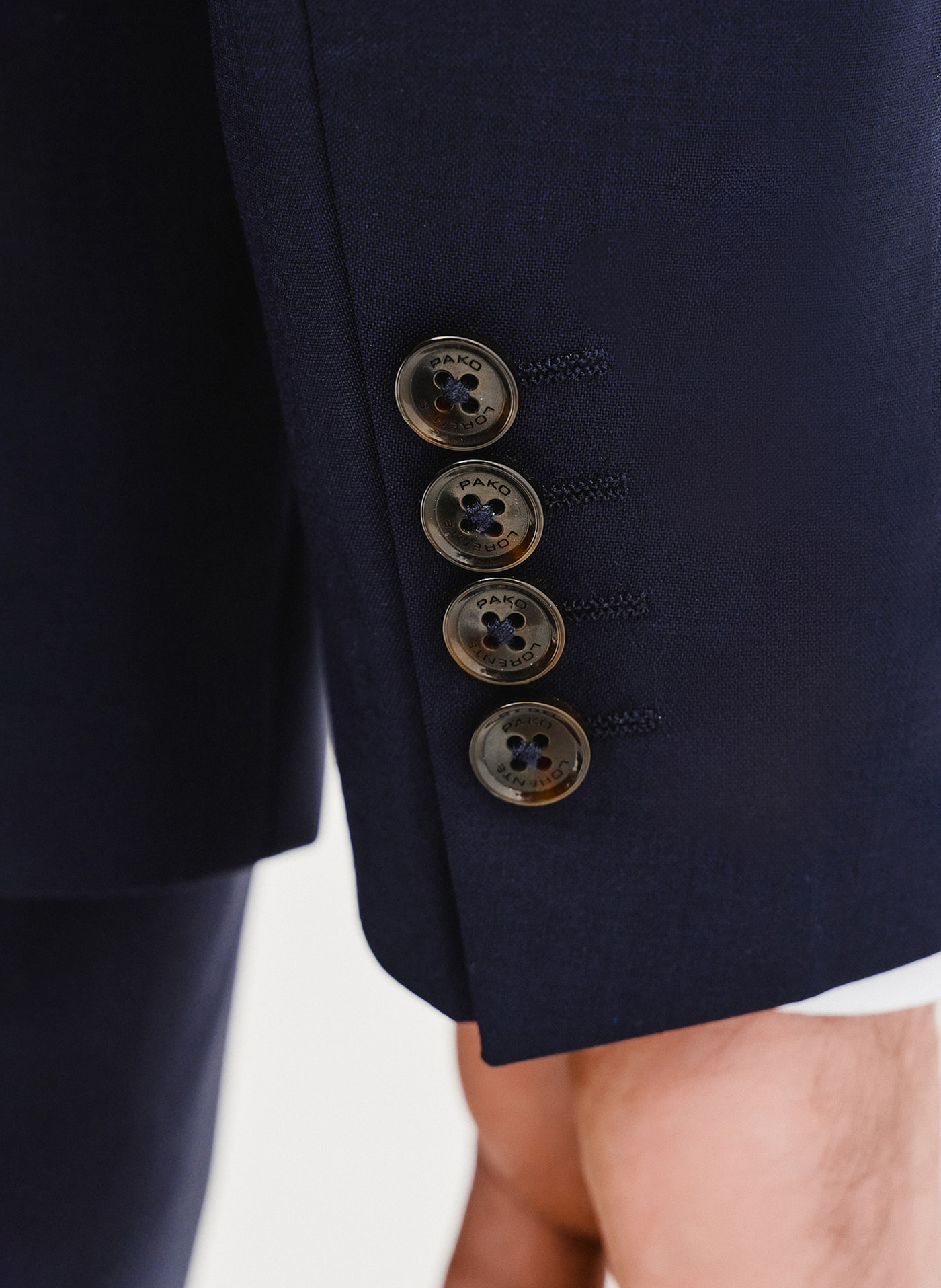 Wełniana marynarka garniturowa w kolorze granatowym - Pako Lorente