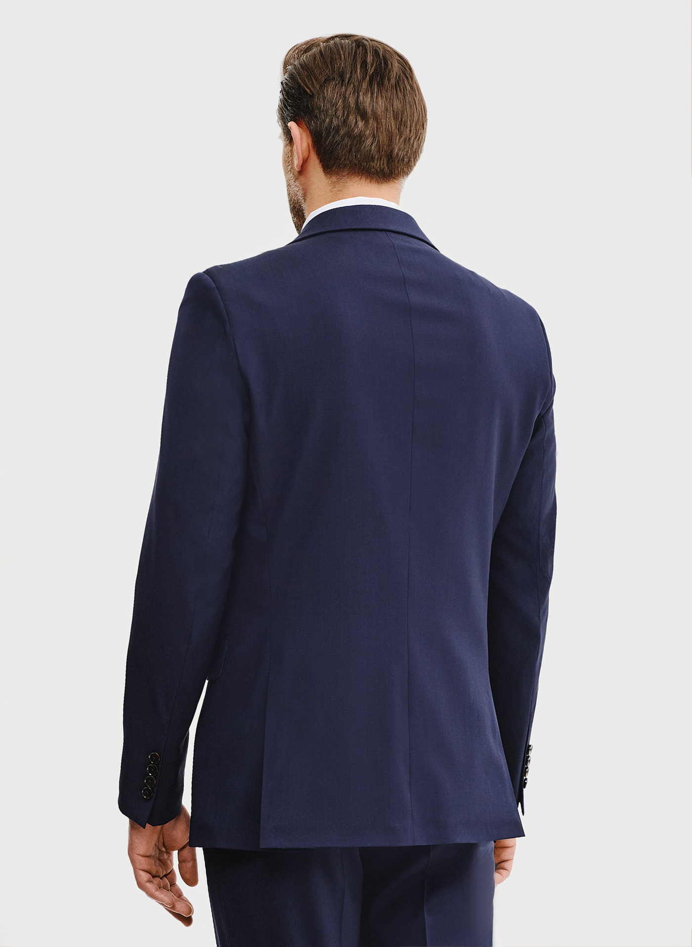 Wełniana marynarka garniturowa w kolorze granatowym - Pako Lorente
