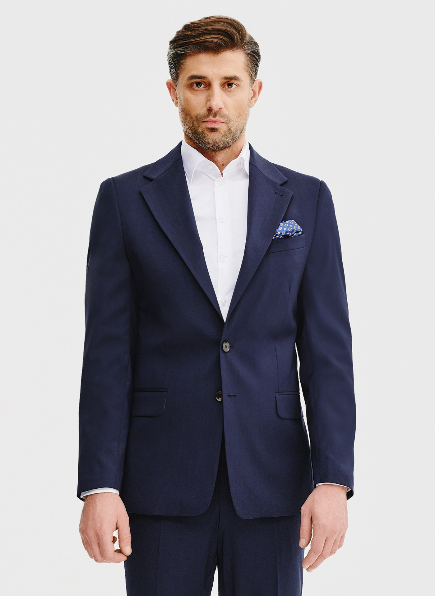 Wełniana marynarka garniturowa w kolorze granatowym - Pako Lorente