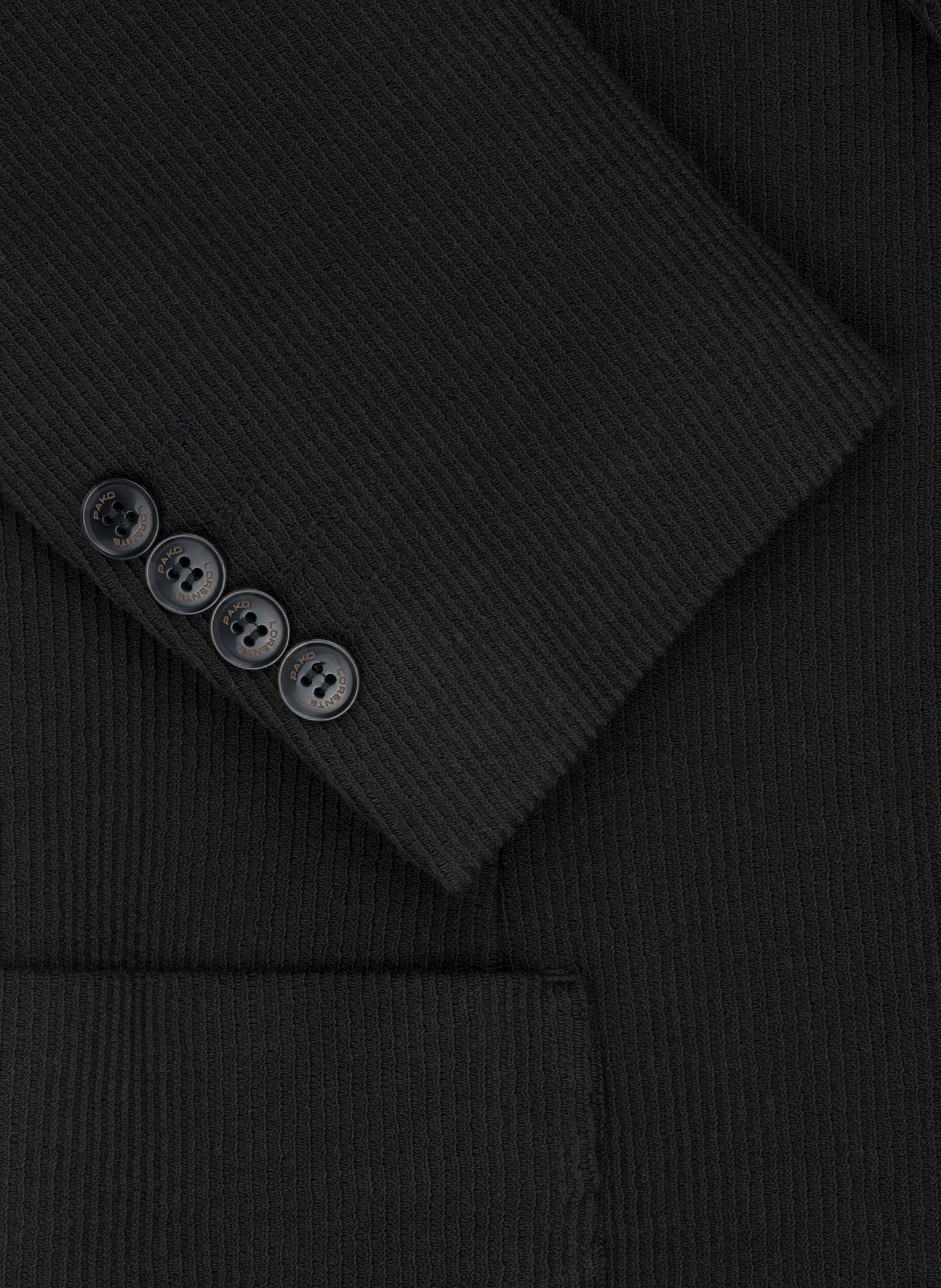 Bawełniana marynarka męska w kolorze czarnym - Pako Lorente