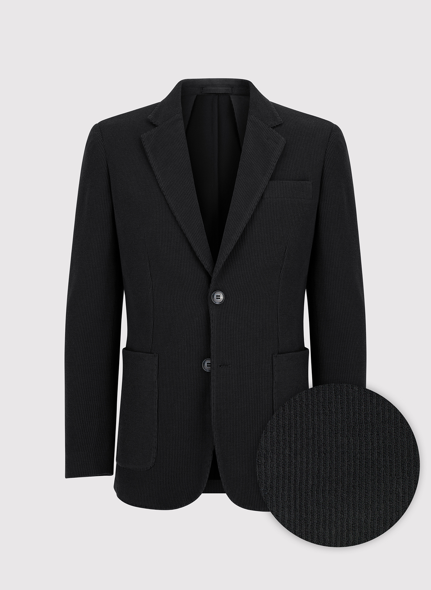 Bawełniana marynarka męska w kolorze czarnym - Pako Lorente