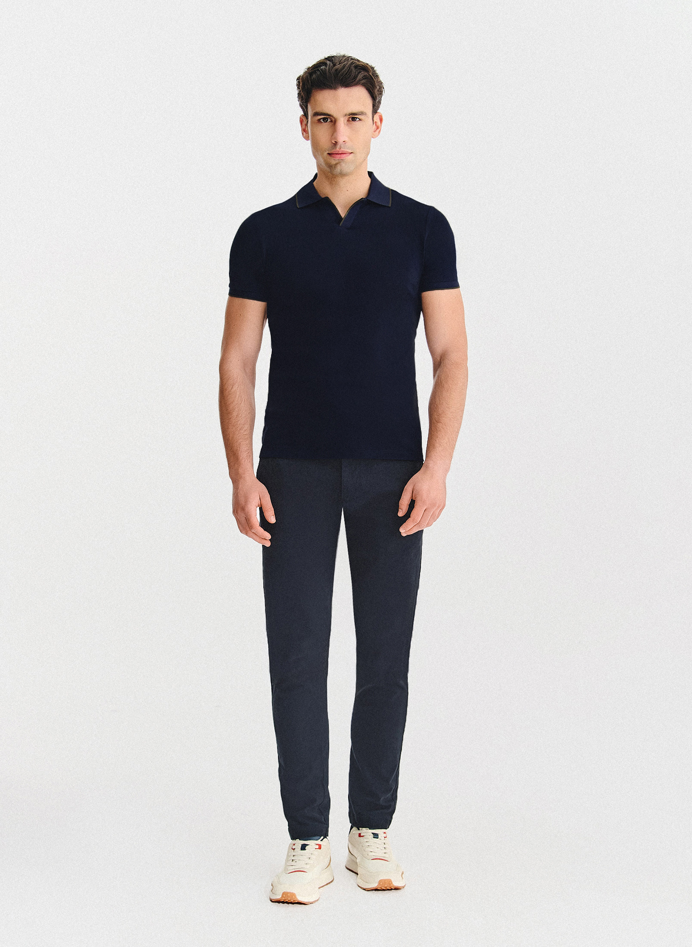 PAKO LORENTE - T-shirt polo granatowy - Pako Lorente