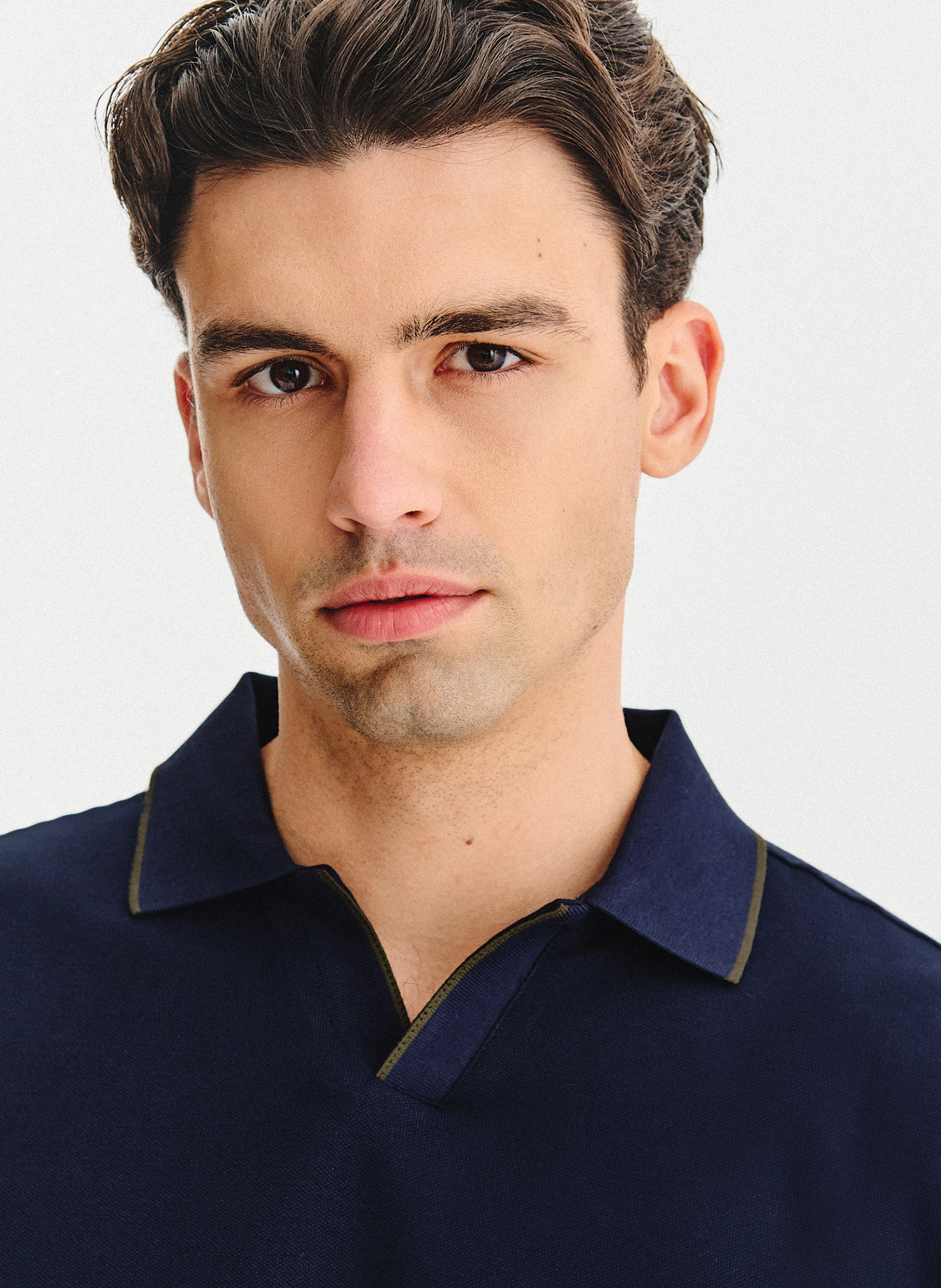 PAKO LORENTE - T-shirt polo granatowy - Pako Lorente