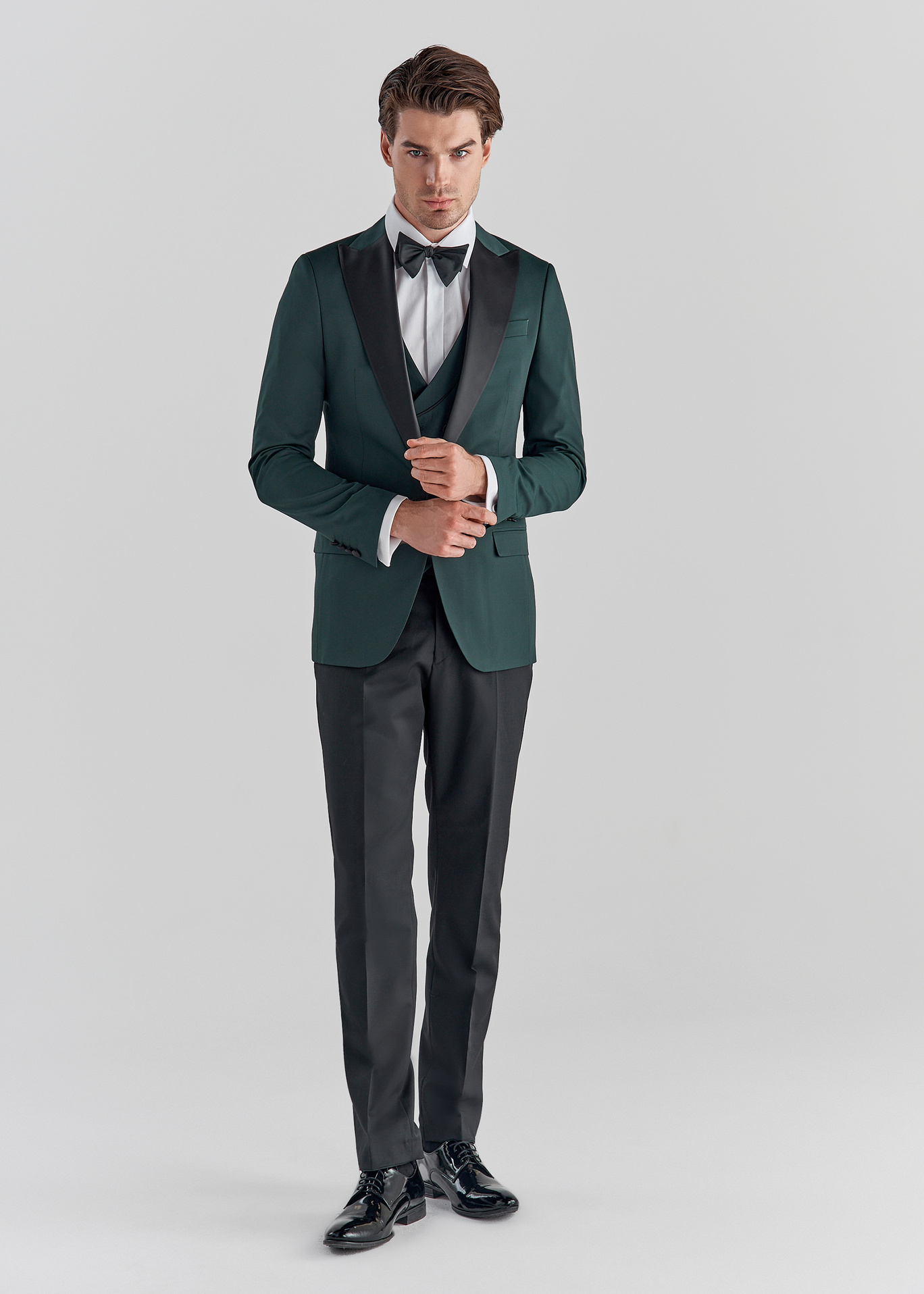 Zielona marynarka smokingowa P22SF-3S-005-Z-S - Pako Lorente