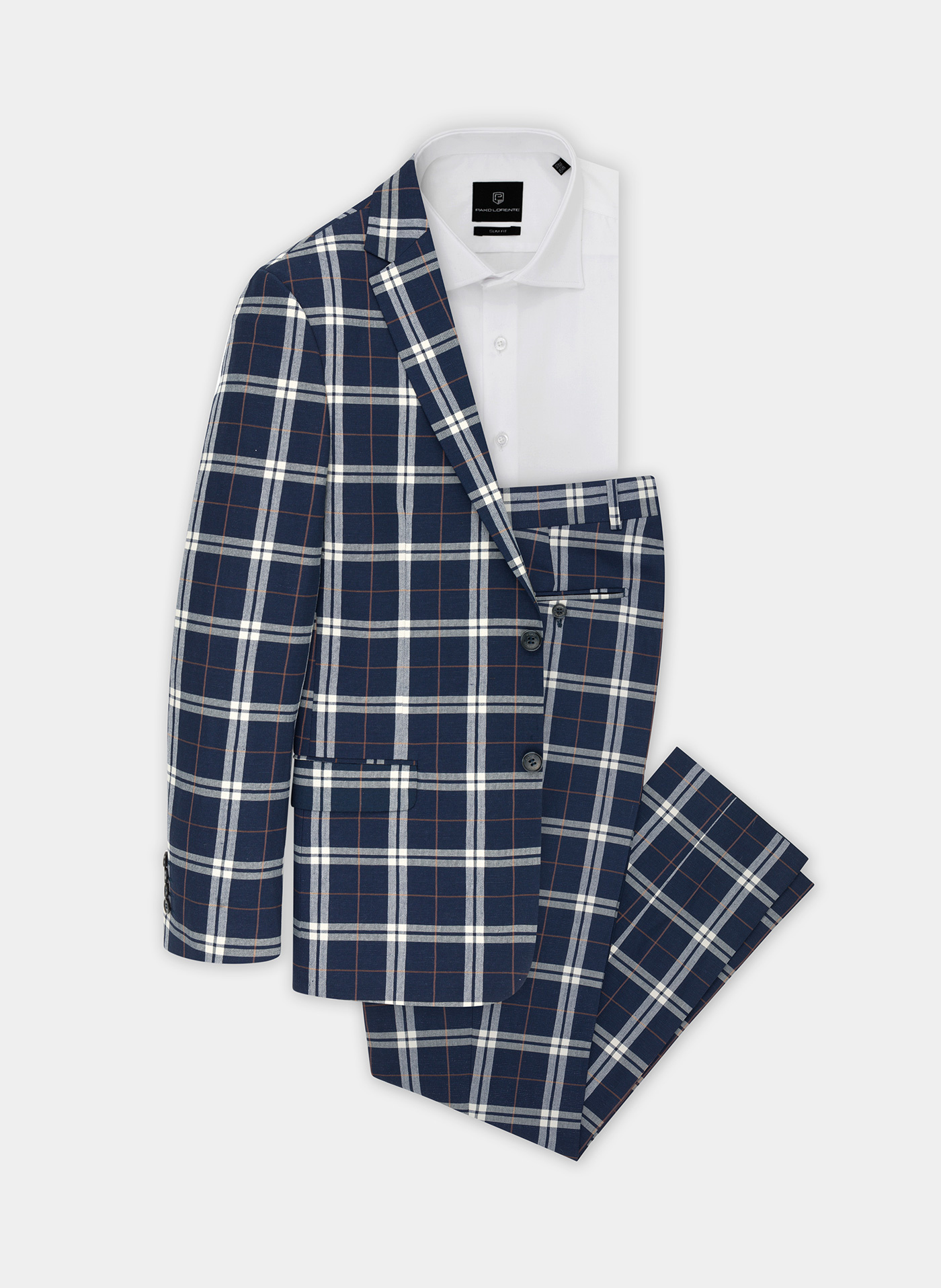 Spodnie męskie garniturowe P21SF-6G-062-G-S - Pako Lorente