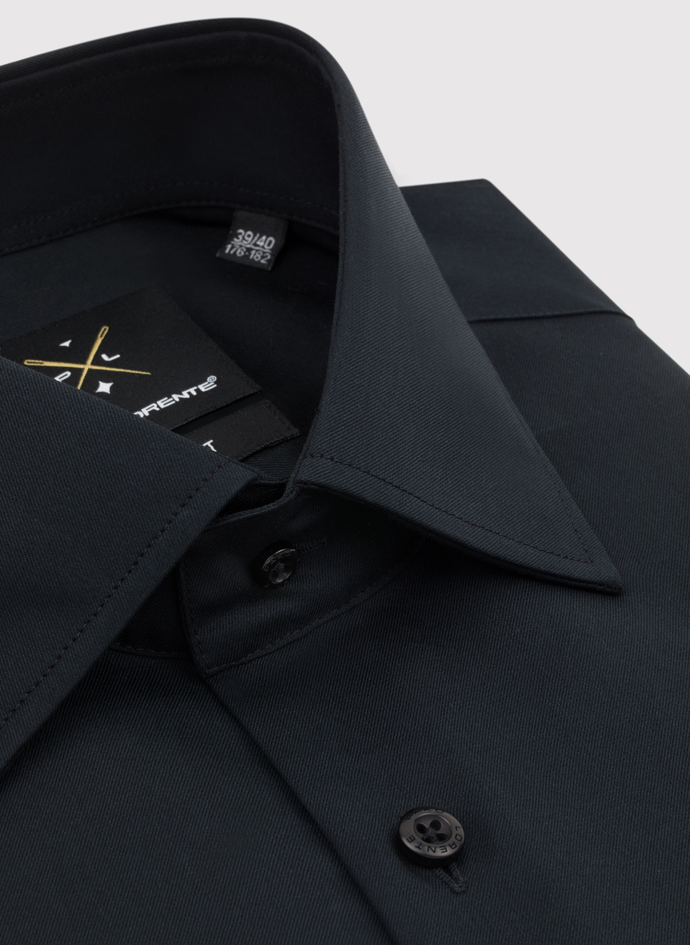 Bawełniana czarna koszula męska - Pako Lorente