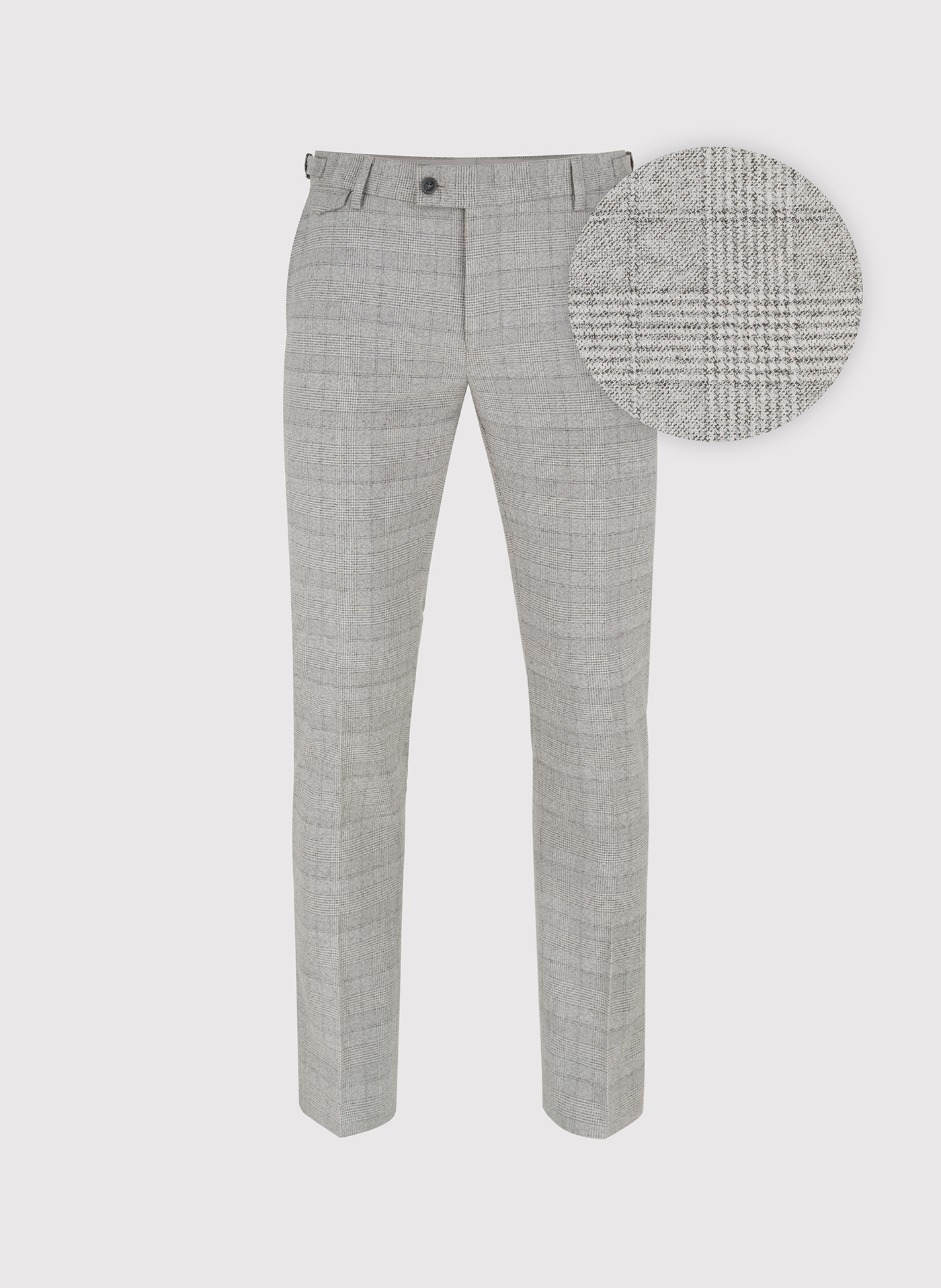 Szare spodnie garniturowe w kratkę - Pako Lorente
