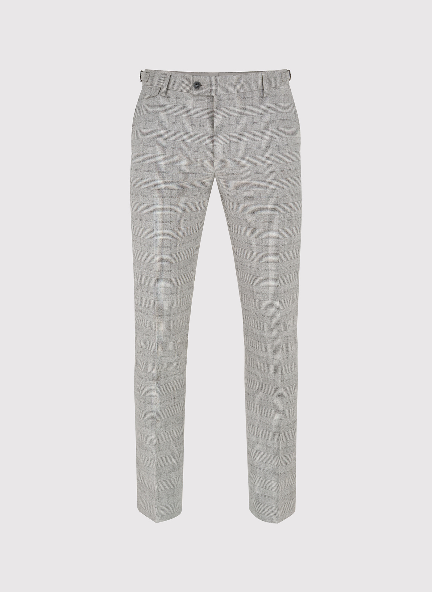 Szare spodnie garniturowe w kratkę - Pako Lorente