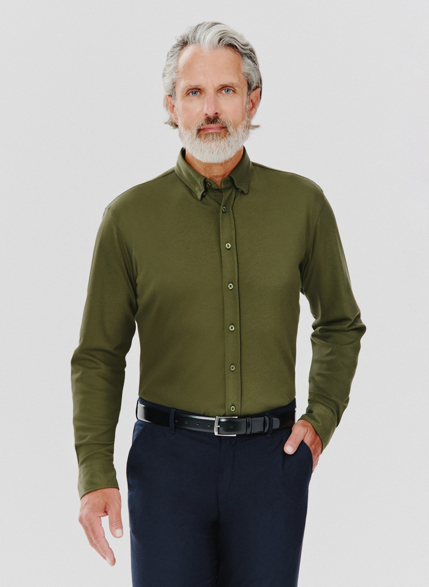 Zielona bawełniana koszula męska - Pako Lorente