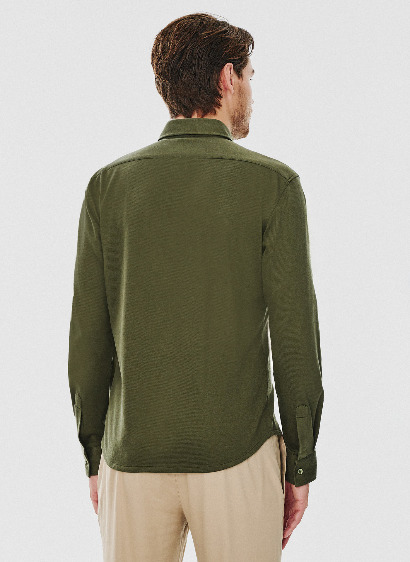 Zielona bawełniana koszula męska - Pako Lorente