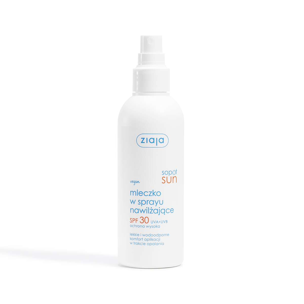 Ziaja Mleczko w sprayu nawilżające SPF 30 UVA + UVB ochrona wysoka Ziaja