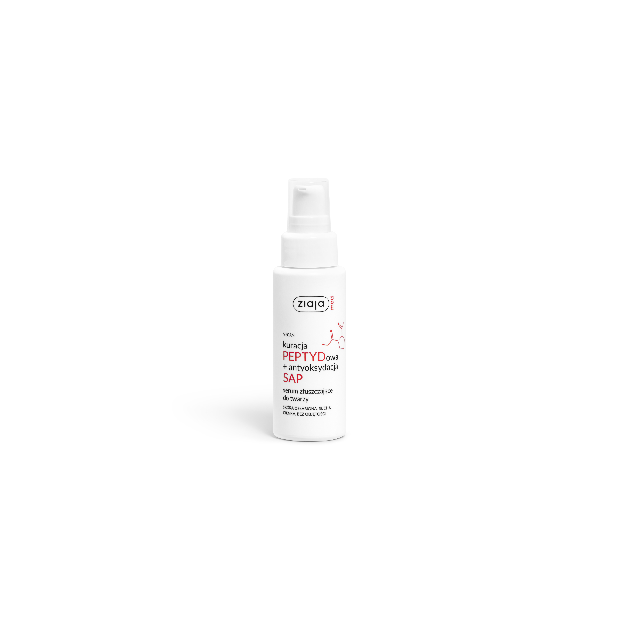 Ziajamed Kuracja peptydowa serum złuszczające do twarzy Ziaja
