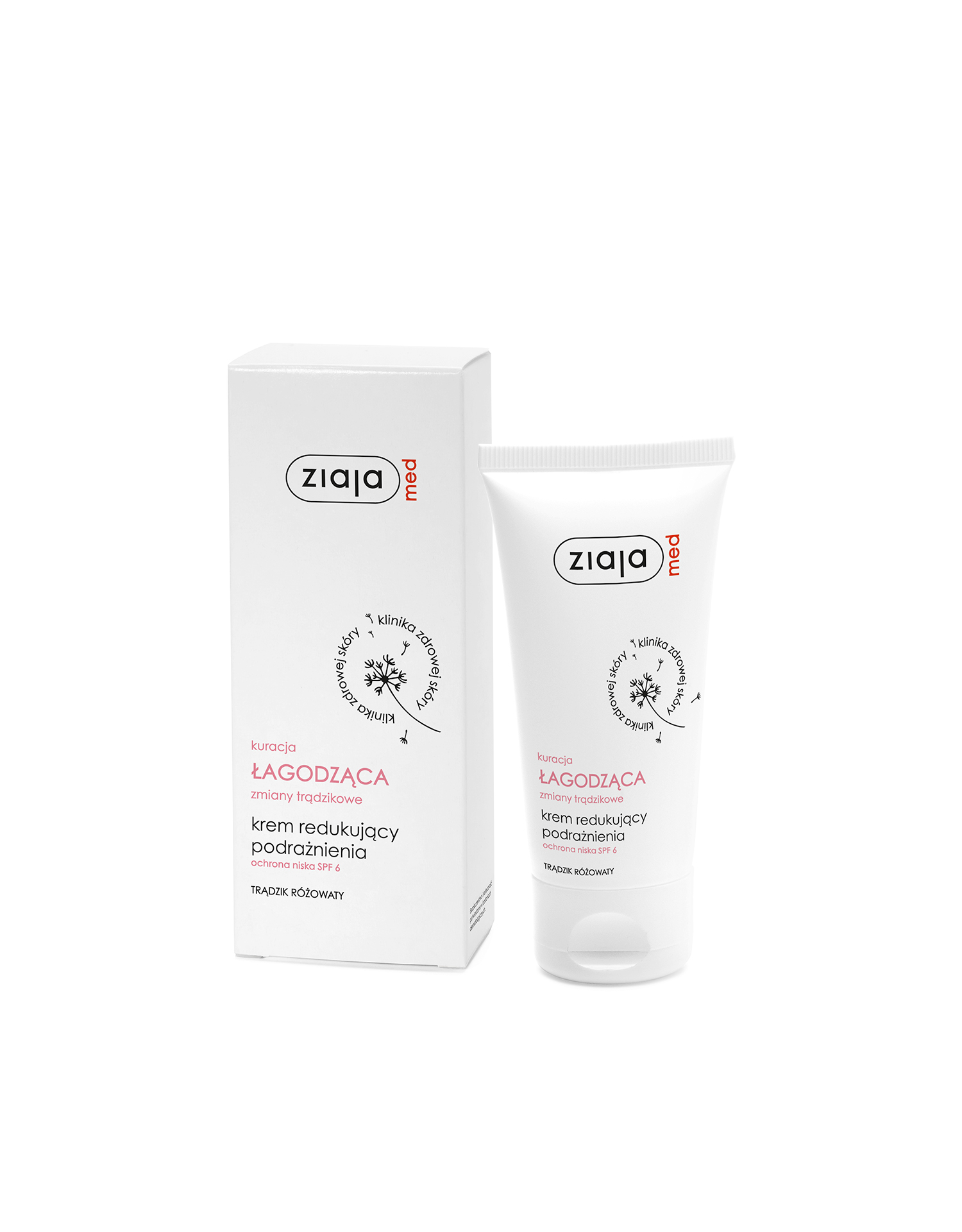 Ziajamed Kuracja Łagodząca Zmiany Trądzikowe Krem Redukujący Podrażnienia Ochrona Niska Spf 6 Ziaja