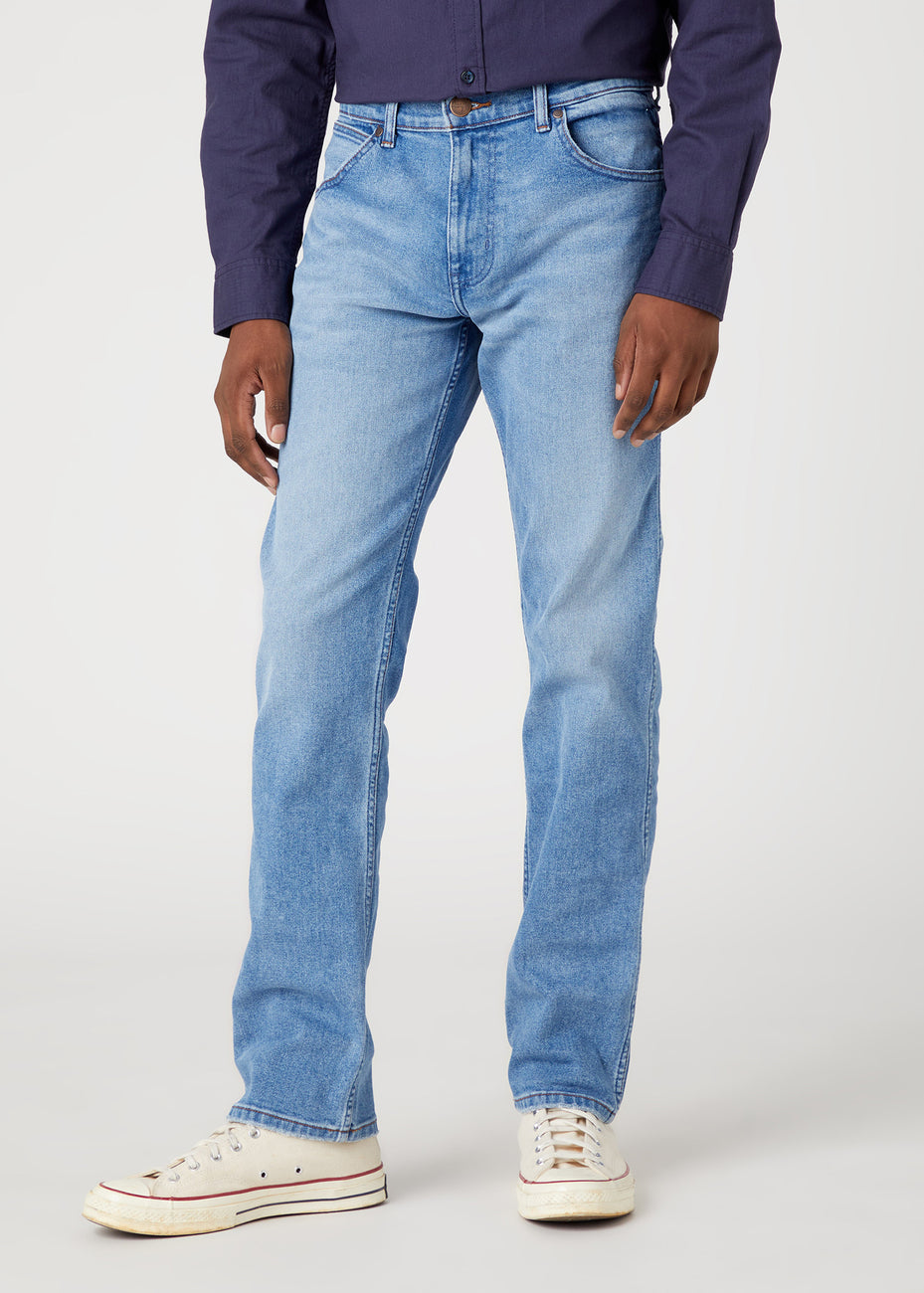Męskie Spodnie Jeansowe Wrangler Greensboro Cool Twist W15QYLZ70 112330710, W30 L34
