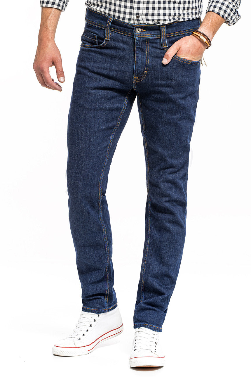 Mustang Oregon Tapered Męskie Spodnie Jeansowe Jeans Denim Blue 1014042 5000 940, W34 L30