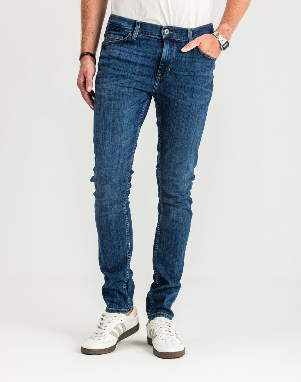 Spodnie Męskie Jeansowe Mustang Frisco Skinny Denim Blue 1015049 5000 883, W32 L32