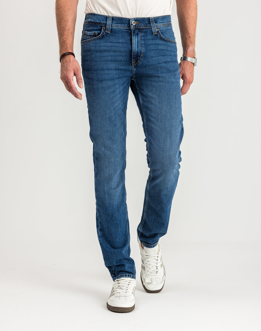 Spodnie Męskie Jeansowe Mustang Vegas Slim Denim Blue 1015043 5000 702, W31 L32