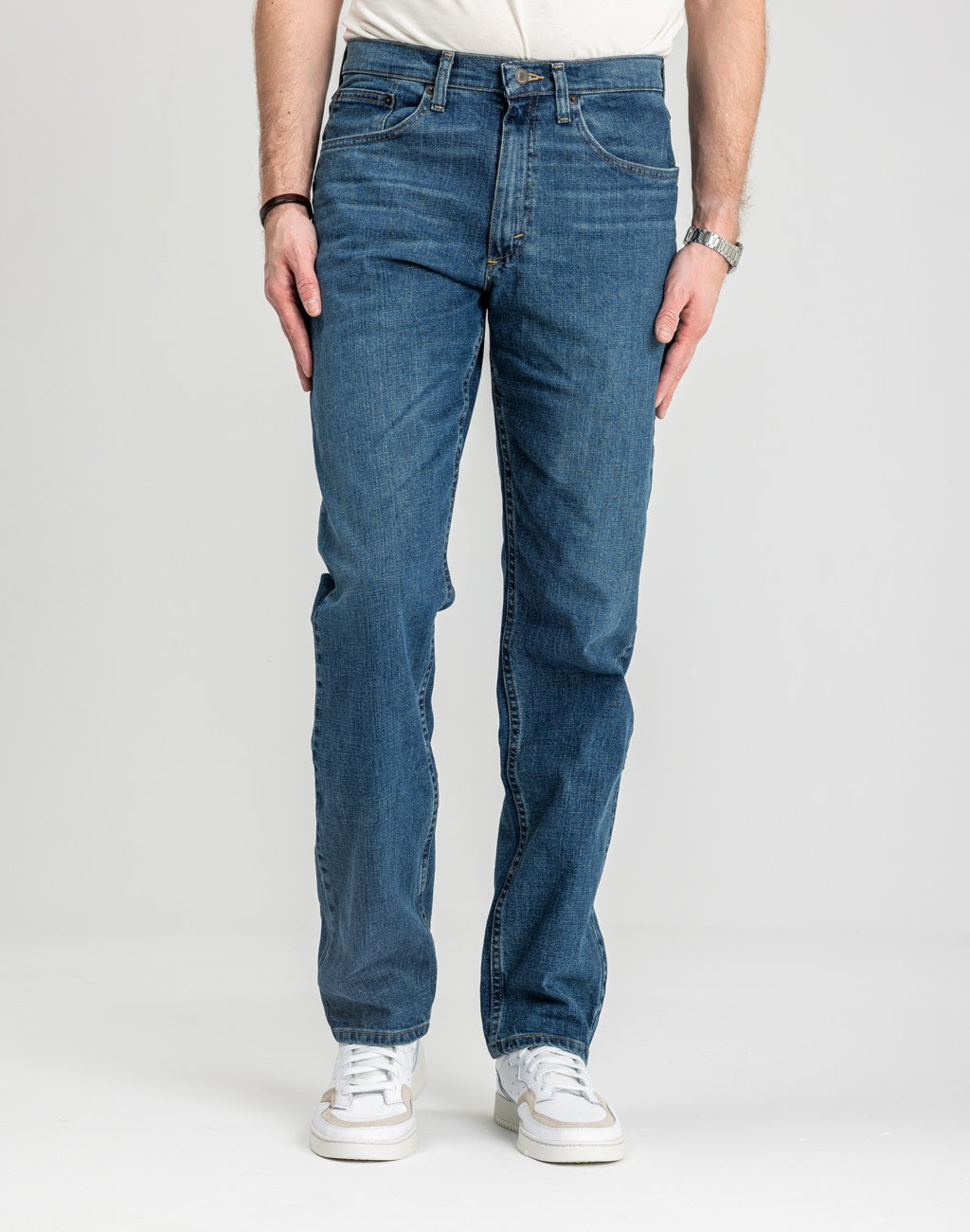 Męskie Spodnie Jeansowe Wrangler Relaxed Fit Knox 112352871, W38 L30