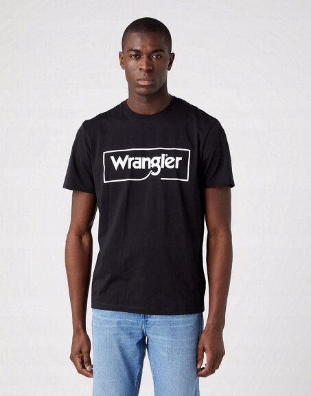 T-Shirt Męski Wrangler Frame Logo Koszulka Nadruk W70JD3100 112319290, M