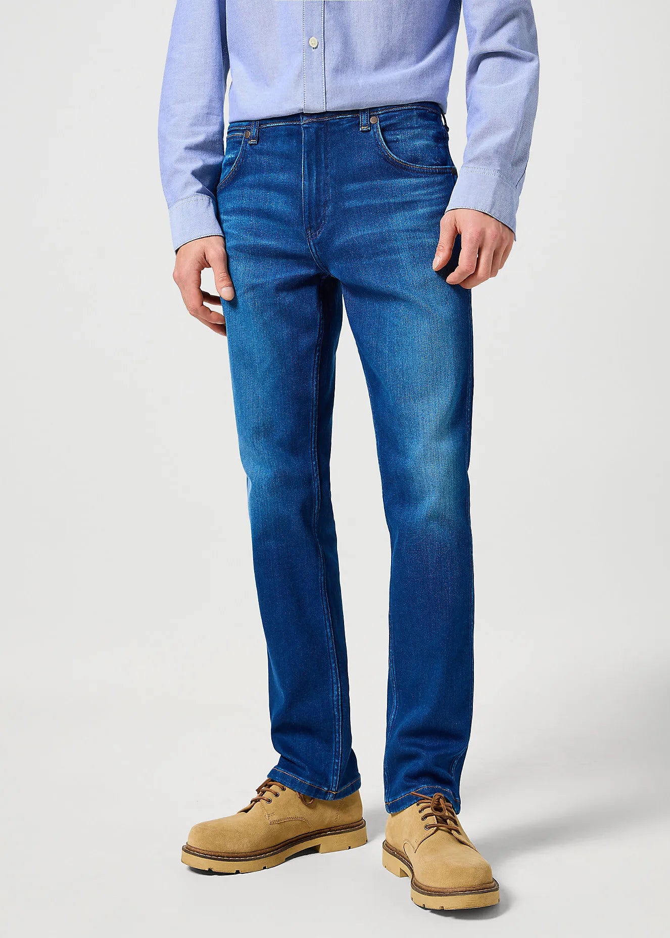 Męskie Spodnie Jeansowe Wrangler Greensboro Blue Jam 112357412, W31 L32