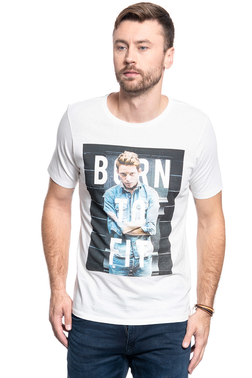 LEE T SHIRT PHOTO TEE WHITE CANVAS L60QEPRR, L