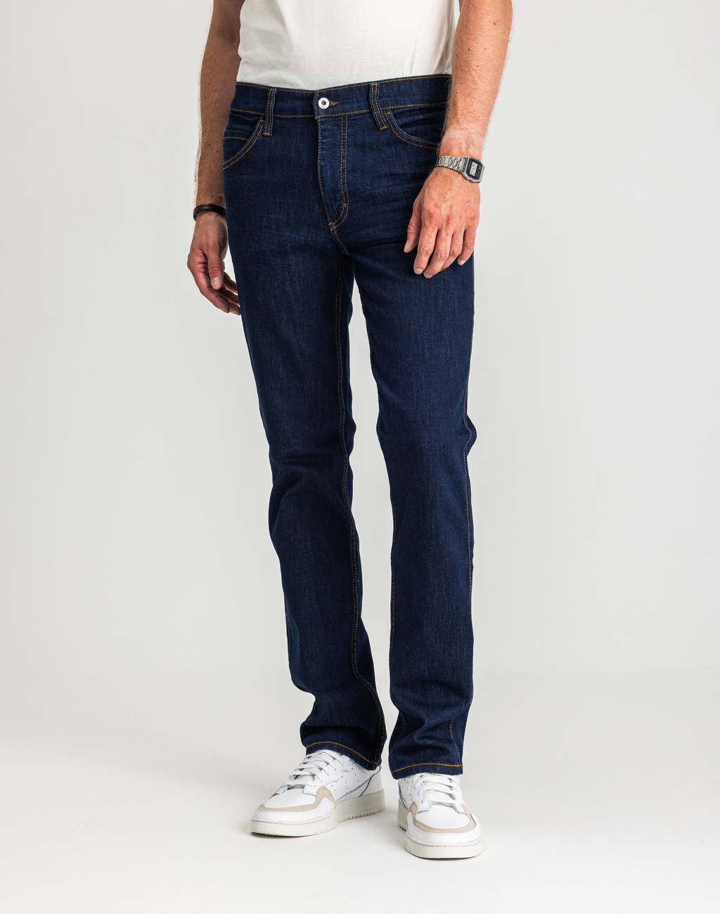 Męskie Spodnie Jeansowe Mustang Style Tramper Straight Denim Blue 1017121 5000 901, W33 L32