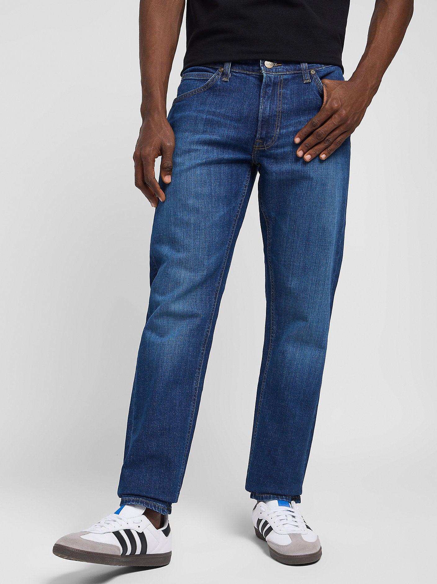 Męskie Spodnie Jeansowe Lee Daren Zip Fly On the Road 112342270, W30 L34