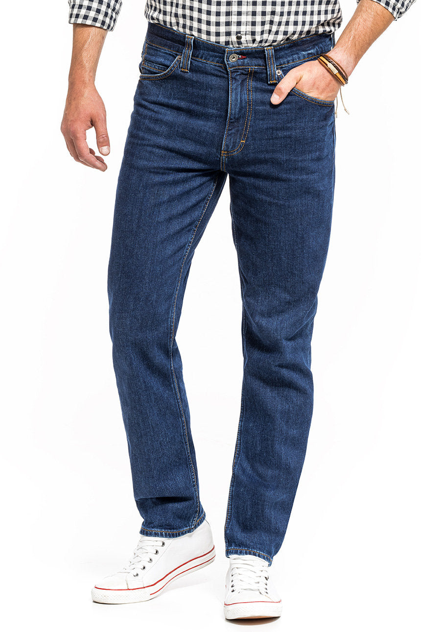 Spodnie Męskie Jeansowe Mustang Tramper Tapered Denim Blue 1014044 5000 980, W31 L32