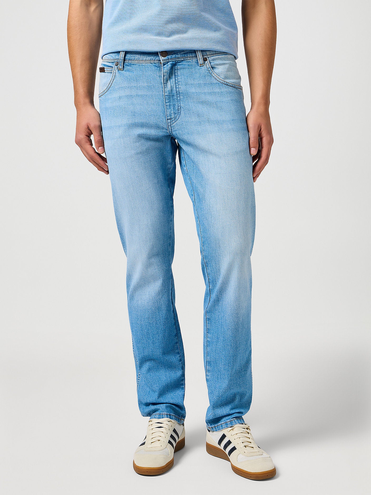 MĘSKIE SPODNIE JEANSOWE WRANGLER TEXAS SLIM SLATE SHADE 112362469, W32 L32