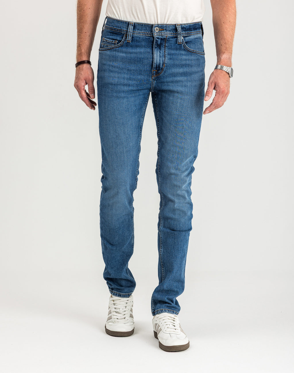Spodnie Męskie Jeansowe Mustang Vegas Slim Denim Blue 1015350 5000 682, W30 L30