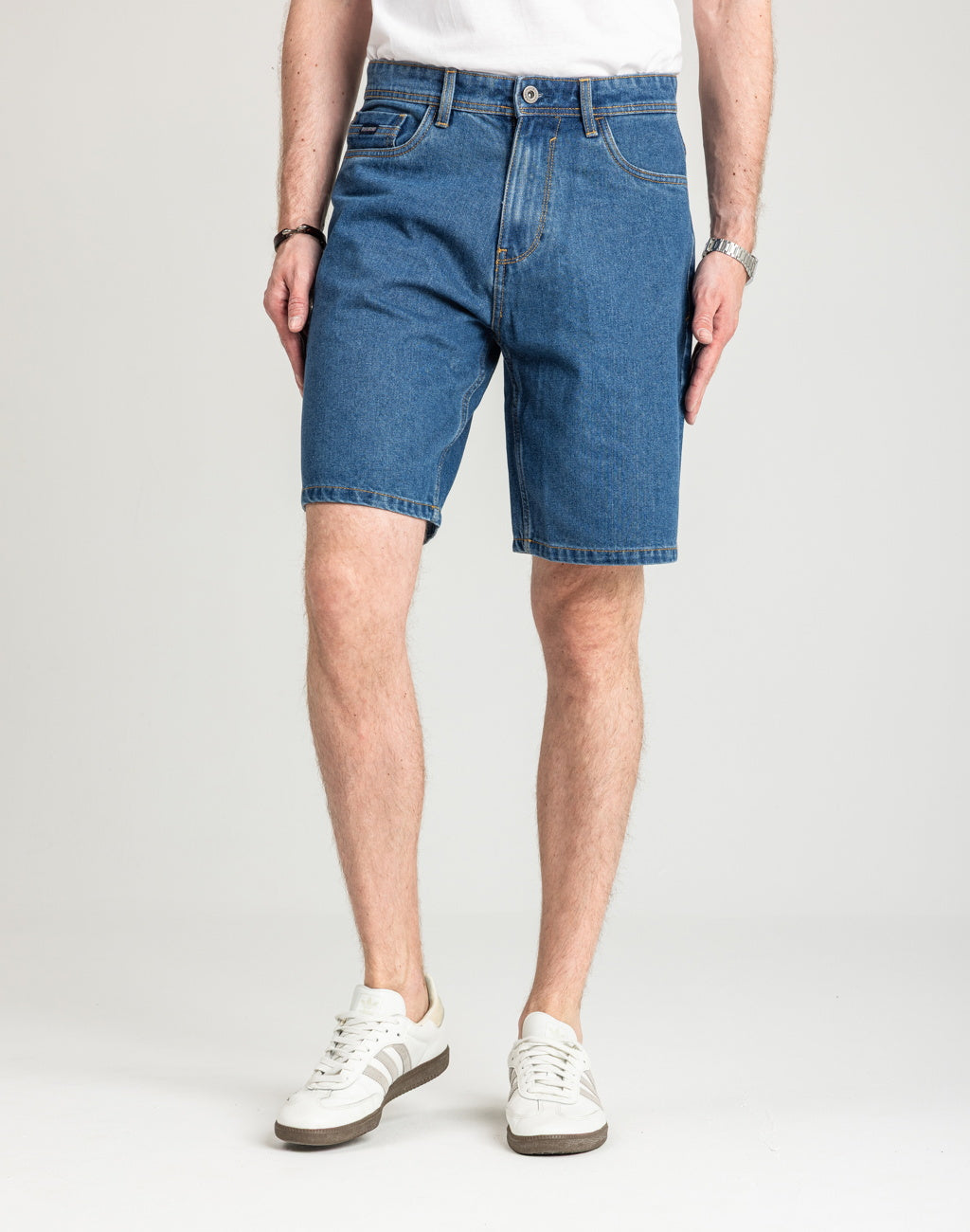 Męskie Spodenki Jeansowe Marcus Justin 2239 Shorts Med. Blue Wash 2-7000168, W40